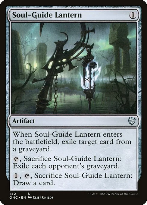 Soul-Guide Lantern, carta Magic di tipo Artifact illustrata da Cliff Childs