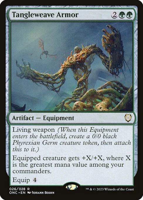 Tangleweave Armor, carta Magic di tipo Artifact — Equipment illustrata da Johann Bodin