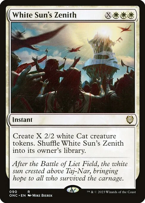White Sun's Zenith, carta Magic di tipo Instant illustrata da Mike Bierek