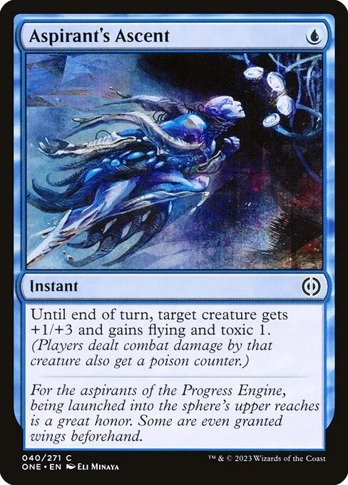 Aspirant's Ascent, carta Magic di tipo Instant illustrata da Eli Minaya