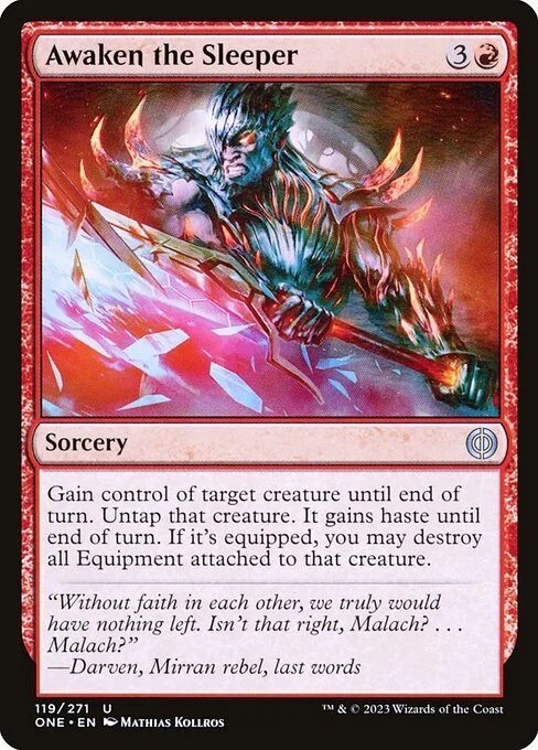 Awaken the Sleeper, carta Magic di tipo Sorcery illustrata da Mathias Kollros