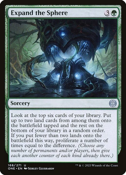Expand the Sphere, carta Magic di tipo Sorcery illustrata da Sergey Glushakov