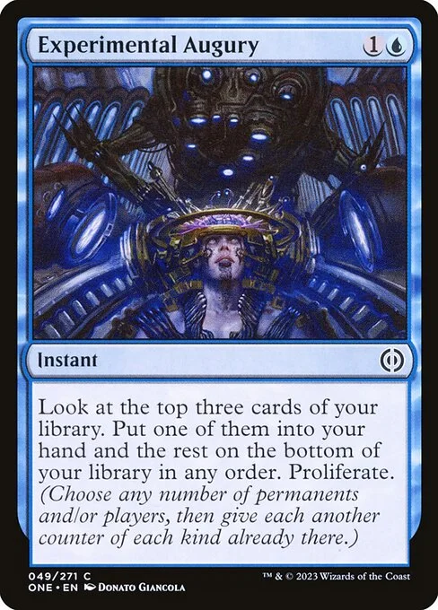 Experimental Augury, carta Magic di tipo Instant illustrata da Donato Giancola