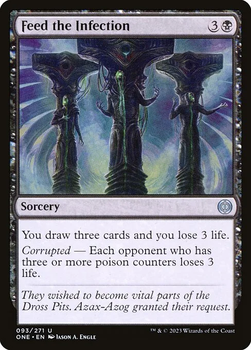 Feed the Infection, carta Magic di tipo Sorcery illustrata da Jason A. Engle