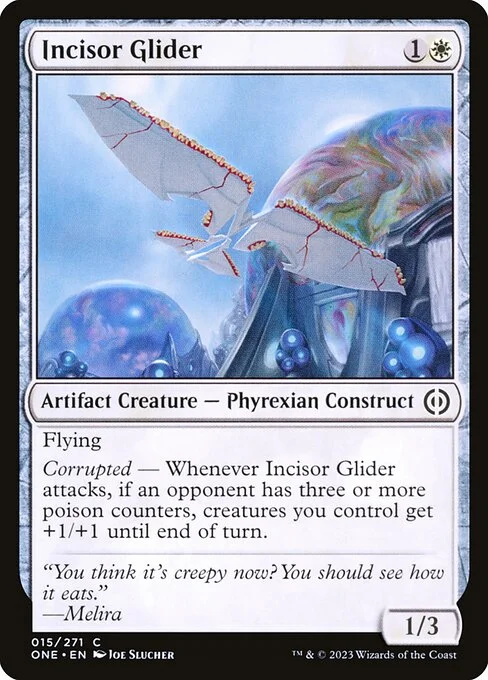 Incisor Glider, carta Magic di tipo Artifact Creature — Phyrexian Construct illustrata da Joe Slucher