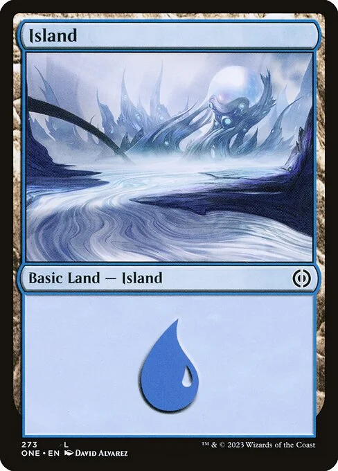 Island, carta Magic di tipo Basic Land — Island illustrata da David Álvarez