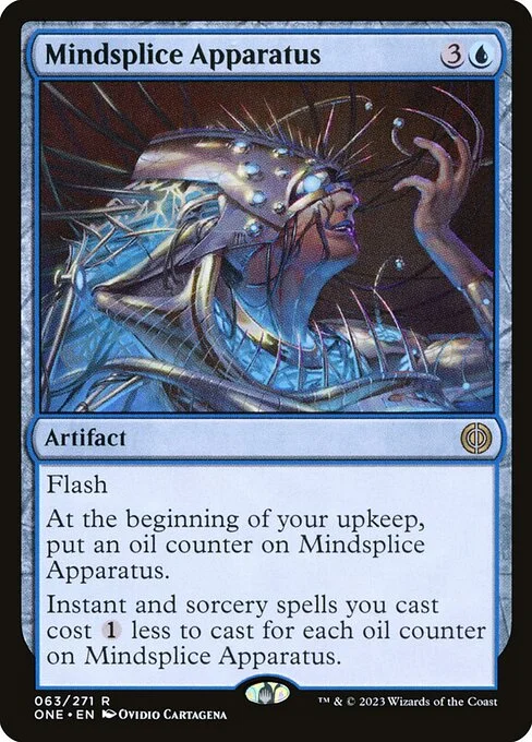 Mindsplice Apparatus, carta Magic di tipo Artifact illustrata da Ovidio Cartagena