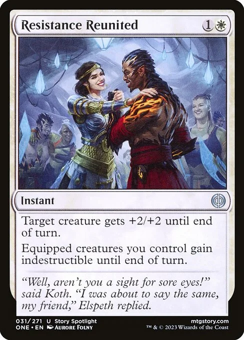 Resistance Reunited, carta Magic di tipo Instant illustrata da Aurore Folny