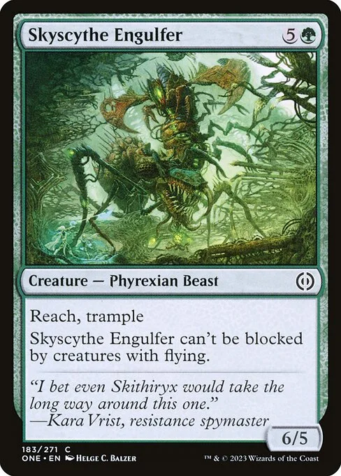 Skyscythe Engulfer, carta Magic di tipo Creature — Phyrexian Beast illustrata da Helge C. Balzer
