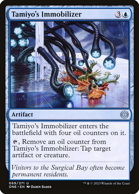 Tamiyo's Immobilizer, carta Magic di tipo Artifact illustrata da Daren Bader