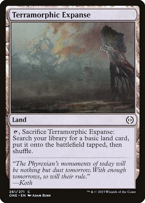 Terramorphic Expanse, carta Magic di tipo Land illustrata da Adam Burn