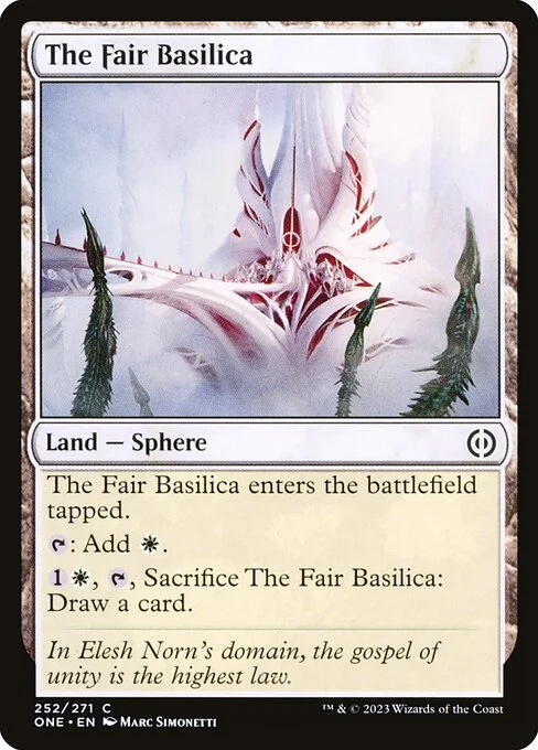 The Fair Basilica, carta Magic di tipo Land — Sphere illustrata da Marc Simonetti