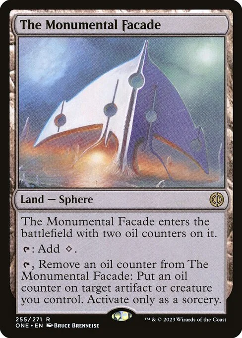 The Monumental Facade, carta Magic di tipo Land — Sphere illustrata da Bruce Brenneise
