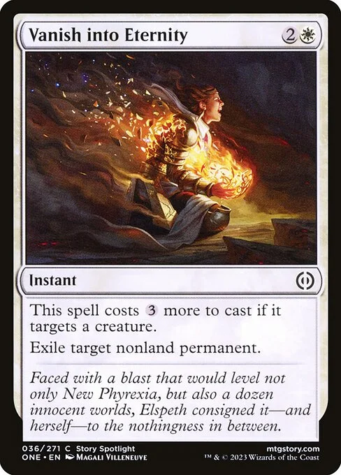 Vanish into Eternity, carta Magic di tipo Instant illustrata da Magali Villeneuve