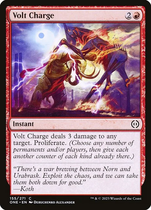 Volt Charge, carta Magic di tipo Instant illustrata da Deruchenko Alexander