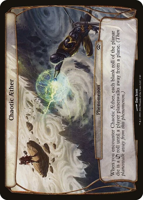 Chaotic Aether, carta Magic di tipo Phenomenon illustrata da Dan Murayama Scott