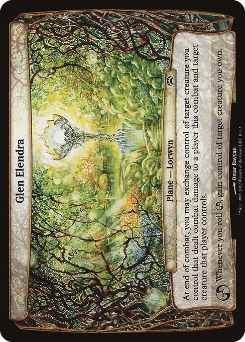 Glen Elendra, carta Magic di tipo Plane — Lorwyn illustrata da Omar Rayyan