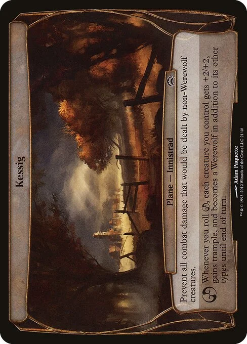 Kessig, carta Magic di tipo Plane — Innistrad illustrata da Adam Paquette