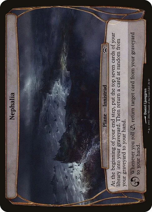 Nephalia, carta Magic di tipo Plane — Innistrad illustrata da Daniel Ljunggren