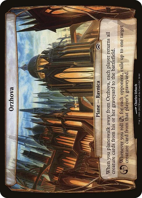 Orzhova, carta Magic di tipo Plane — Ravnica illustrata da Charles Urbach