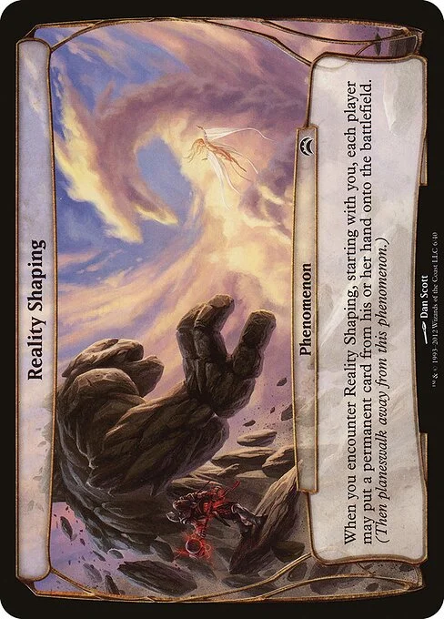 Reality Shaping, carta Magic di tipo Phenomenon illustrata da Dan Murayama Scott