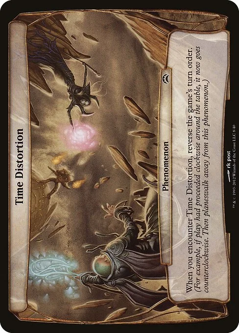 Time Distortion, carta Magic di tipo Phenomenon illustrata da rk post