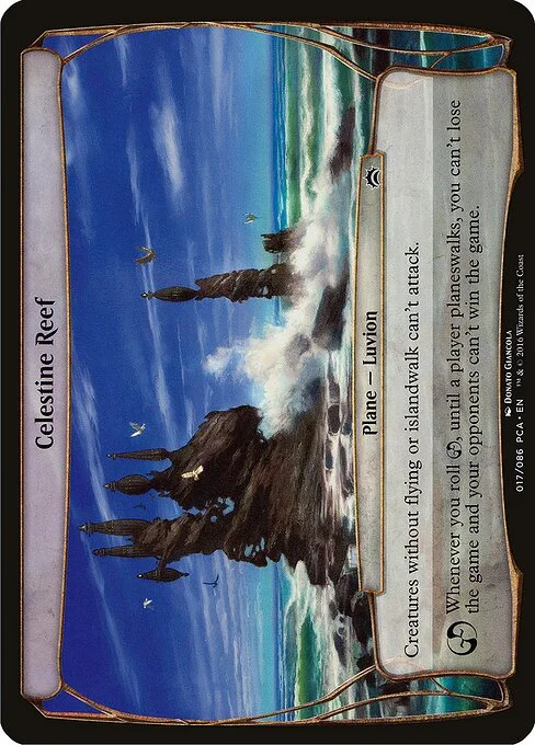 Celestine Reef, carta Magic di tipo Plane — Luvion illustrata da Donato Giancola