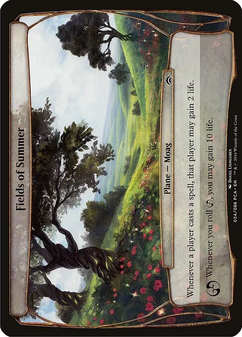 Fields of Summer, carta Magic di tipo Plane — Moag illustrata da Daniel Ljunggren
