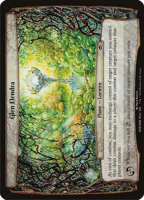 Glen Elendra, carta Magic di tipo Plane — Lorwyn illustrata da Omar Rayyan
