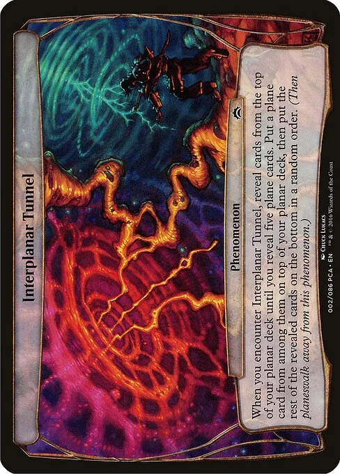 Interplanar Tunnel, carta Magic di tipo Phenomenon illustrata da Chuck Lukacs