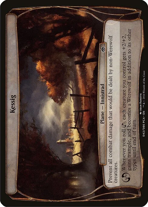 Kessig, carta Magic di tipo Plane — Innistrad illustrata da Adam Paquette