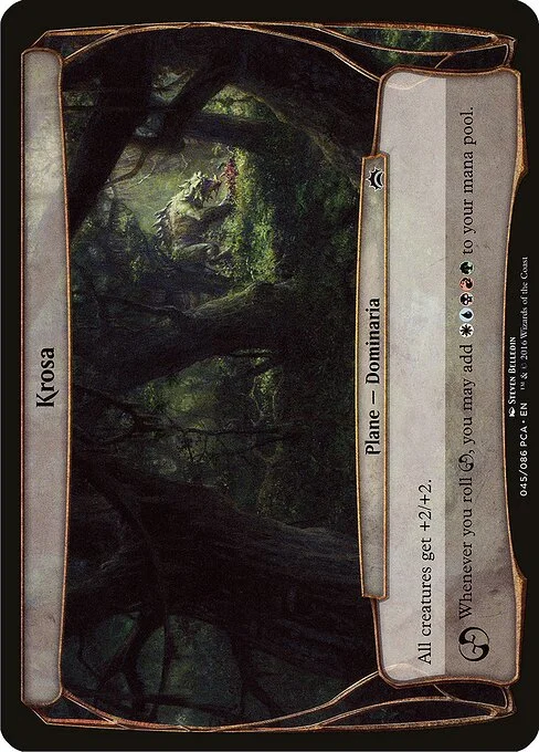 Krosa, carta Magic di tipo Plane — Dominaria illustrata da Steven Belledin