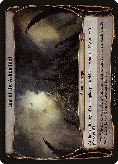 Lair of the Ashen Idol, carta Magic di tipo Plane — Azgol illustrata da Philip Straub