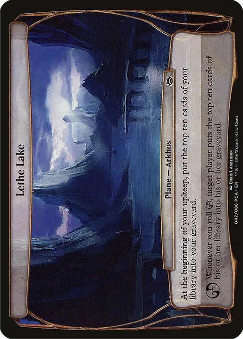 Lethe Lake, carta Magic di tipo Plane — Arkhos illustrata da Chris J. Anderson