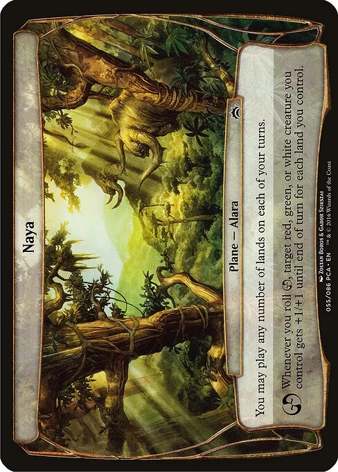 Naya, carta Magic di tipo Plane — Alara illustrata da Zoltan Boros & Gabor Szikszai