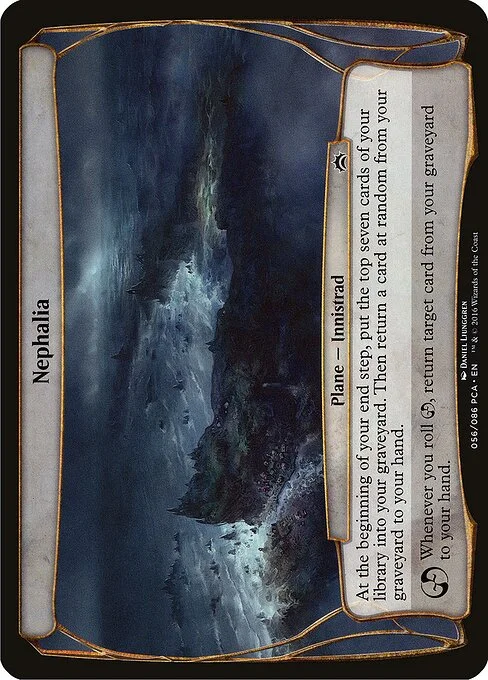 Nephalia, carta Magic di tipo Plane — Innistrad illustrata da Daniel Ljunggren