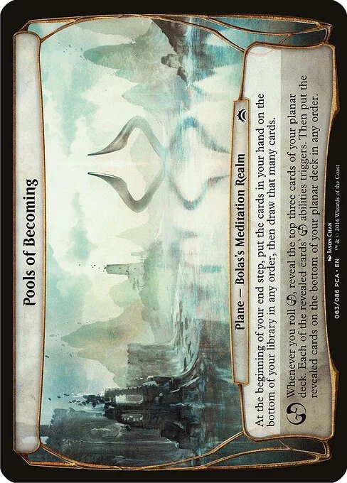 Pools of Becoming, carta Magic di tipo Plane — Bolas's Meditation Realm illustrata da Jason Chan