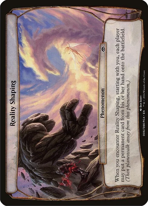 Reality Shaping, carta Magic di tipo Phenomenon illustrata da Dan Murayama Scott
