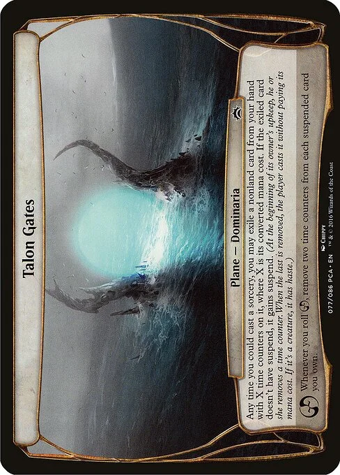 Talon Gates, carta Magic di tipo Plane — Dominaria illustrata da Chippy