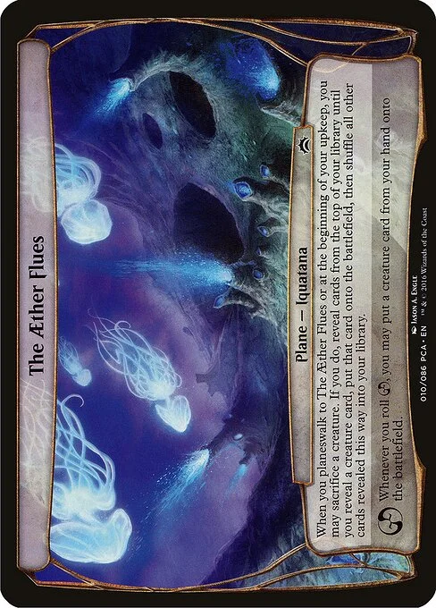 The Aether Flues, carta Magic di tipo Plane — Iquatana illustrata da Jason A. Engle