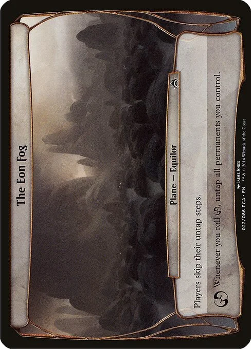 The Eon Fog, carta Magic di tipo Plane — Equilor illustrata da Jaime Jones