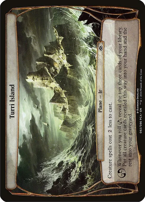 Turri Island, carta Magic di tipo Plane — Ir illustrata da Raymond Swanland
