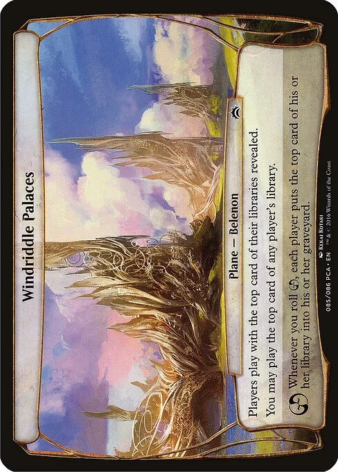 Windriddle Palaces, carta Magic di tipo Plane — Belenon illustrata da Kekai Kotaki