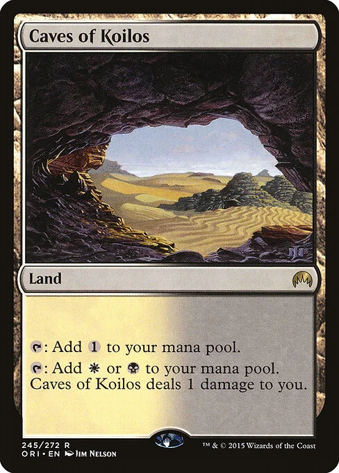 Caves of Koilos, carta Magic di tipo Land illustrata da Jim Nelson