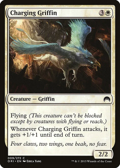 Charging Griffin, carta Magic di tipo Creature — Griffin illustrata da Erica Yang