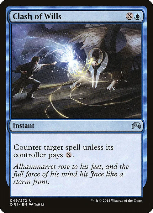 Clash of Wills, carta Magic di tipo Instant illustrata da Yan Li
