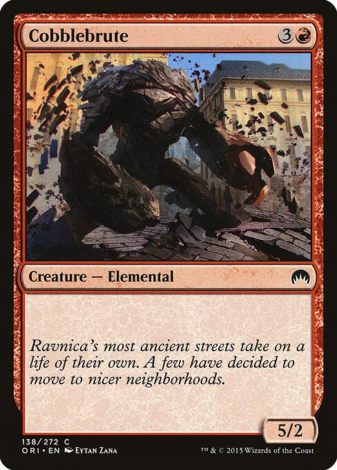 Cobblebrute, carta Magic di tipo Creature — Elemental illustrata da Eytan Zana