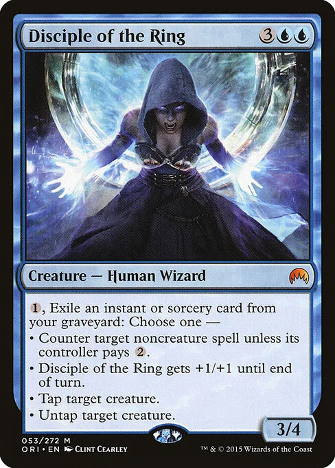 Disciple of the Ring, carta Magic di tipo Creature — Human Wizard illustrata da Clint Cearley