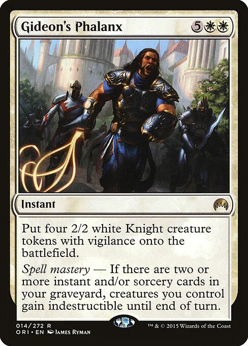 Gideon's Phalanx, carta Magic di tipo Instant illustrata da James Ryman