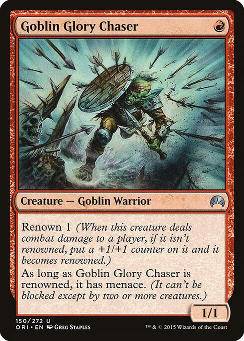 Goblin Glory Chaser, carta Magic di tipo Creature — Goblin Warrior illustrata da Greg Staples